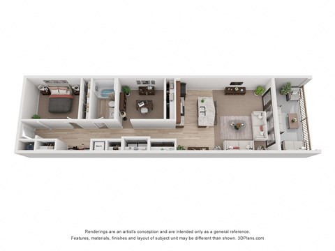 Suite with Den Floor Plan
